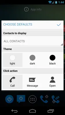 Contacts Widget android App screenshot 1